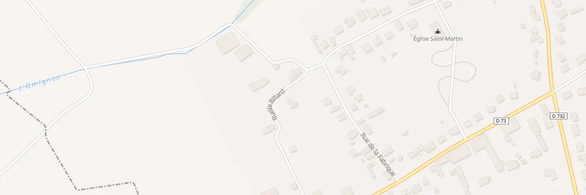 Plan du 1 Rle Billard à Pontruet