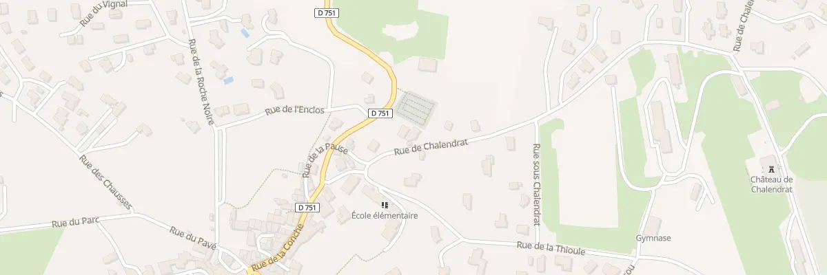 Plan du 3T Rue de Chalendrat à Mirefleurs