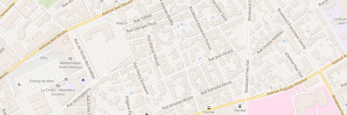 Plan du 42 Rue Antonin Maffre à Béziers