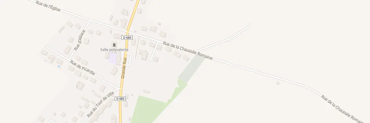 Plan du 14 Rue de la Chaussée Romaine à Francilly-Selency