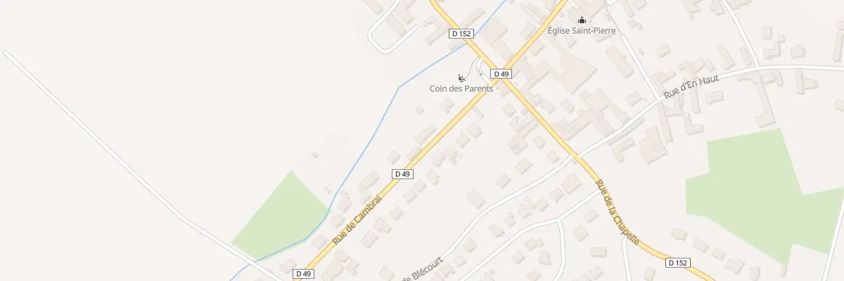 Plan du 110 Rue de Cambrai à Bantigny