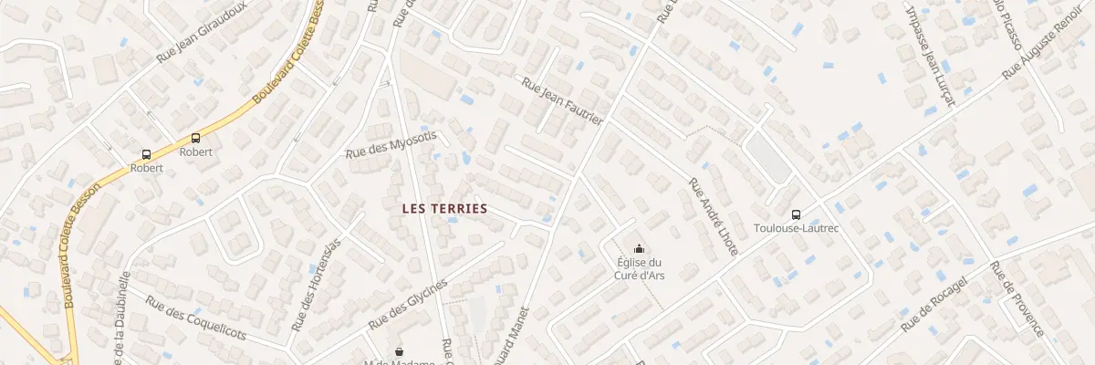 Plan du 3 Imp René Truel à Béziers