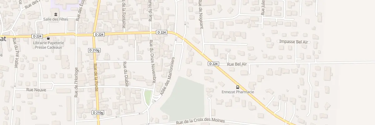 Plan du 13B All des Marronniers à Ennezat