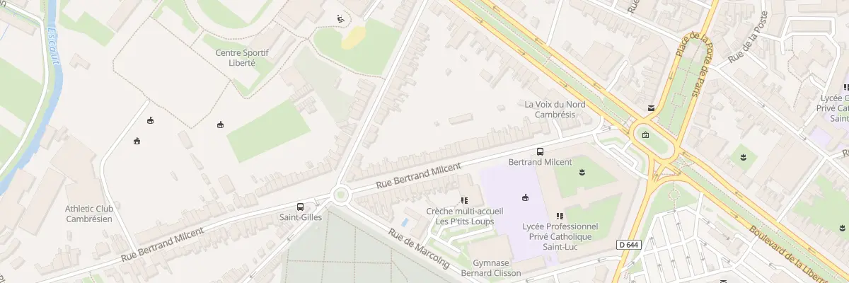 Plan du 198 Rue Bertrand Milcent à Cambrai