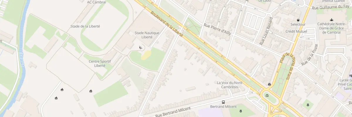Plan du 11 Rue de Châteaudun à Cambrai