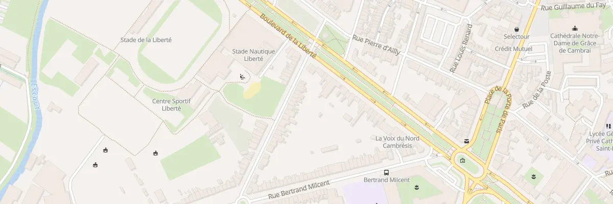 Plan du 13 Rue de Châteaudun à Cambrai
