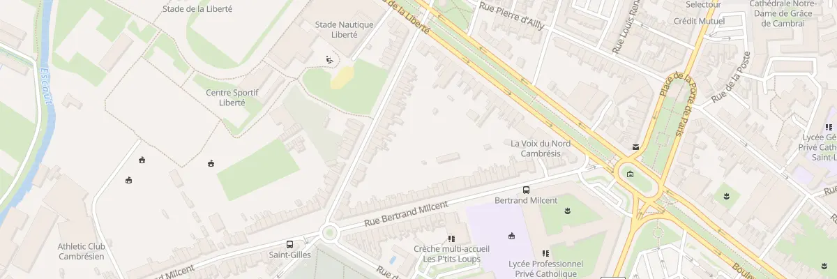 Plan du 25 Rue de Châteaudun à Cambrai