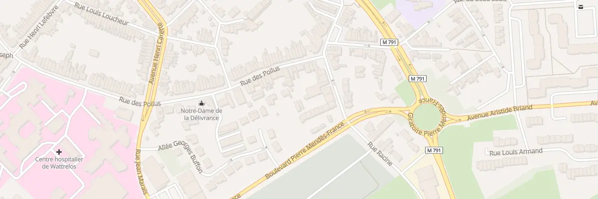Plan du 104B Rue des Poilus à Wattrelos