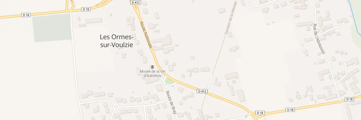 Plan du 13 Rte Nationale aux Ormes-sur-Voulzie