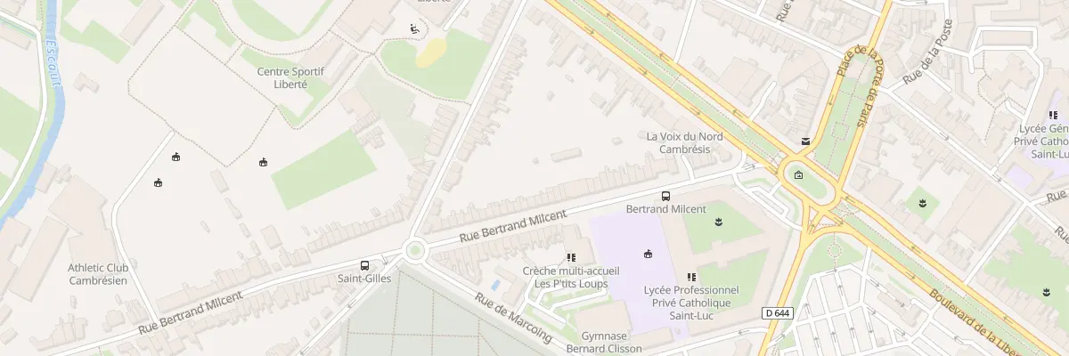 Plan du 182 Rue Bertrand Milcent à Cambrai
