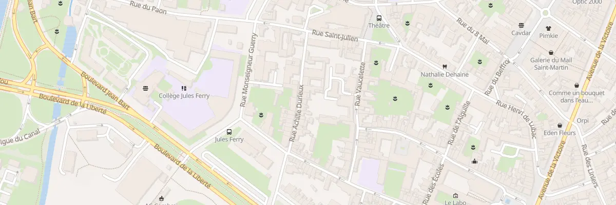 Plan du 11 Rue Achille Durieux à Cambrai