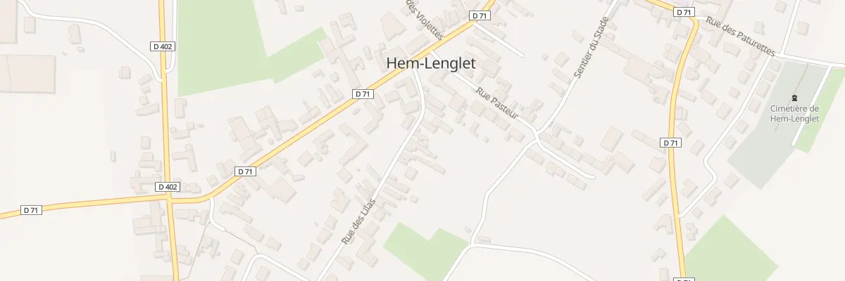 Plan du 9 Rue des Lilas à Hem-Lenglet