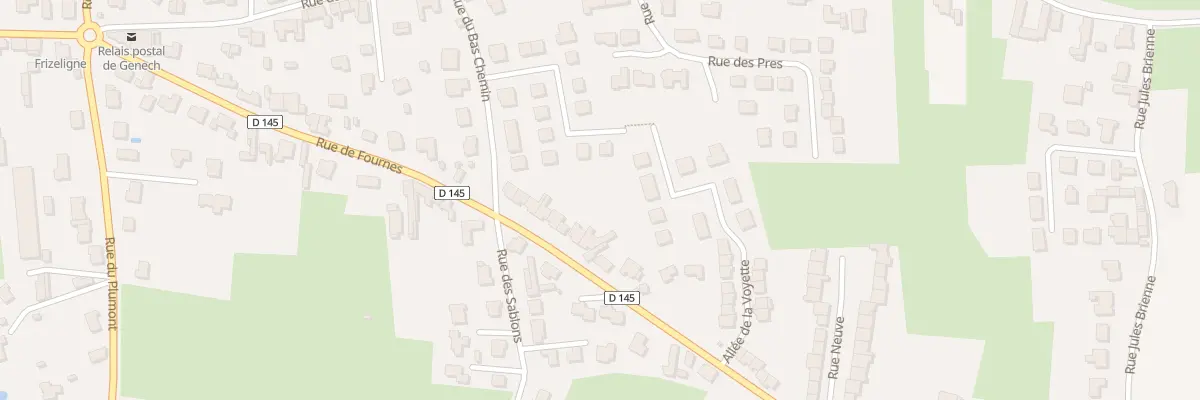 Plan du 383 Rue de Fournes à Genech