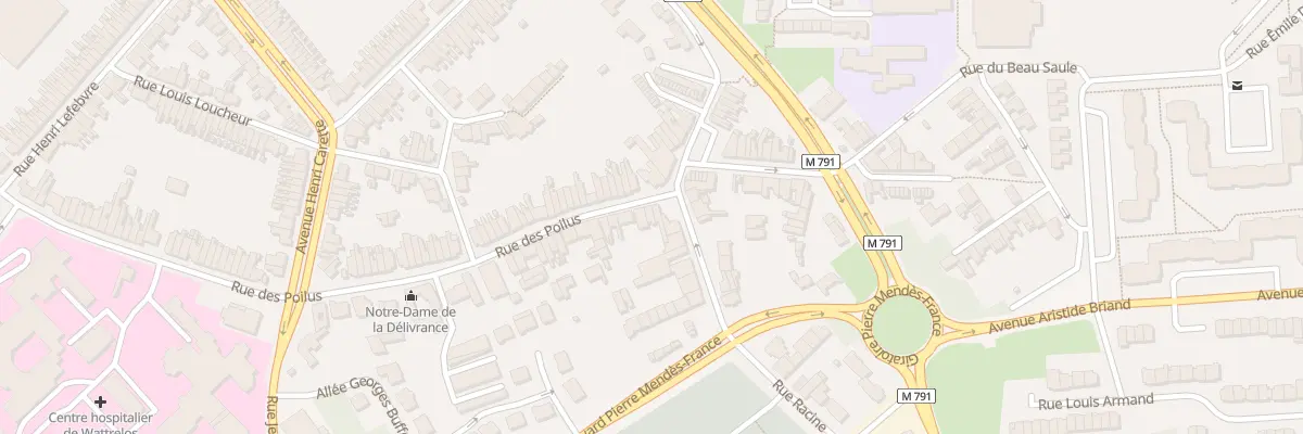 Plan du 114B Rue des Poilus à Wattrelos