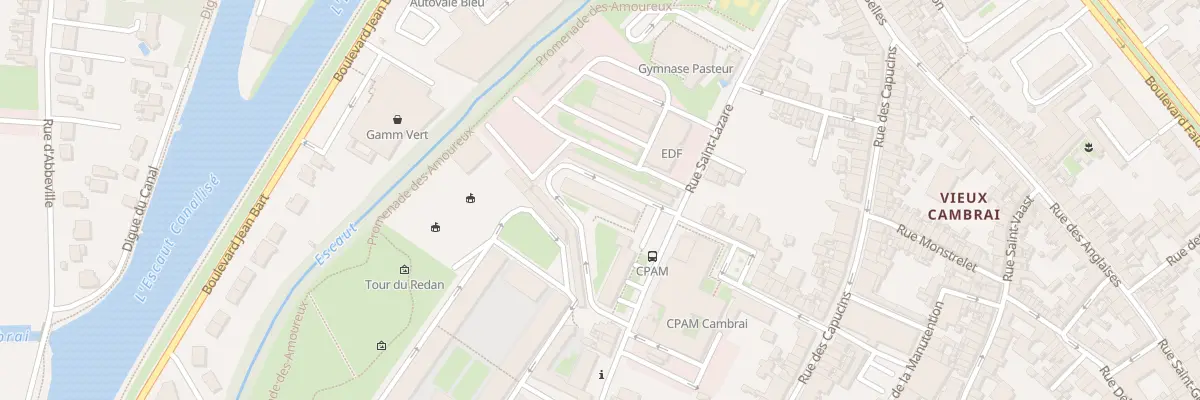 Plan du 11D Rue Saint Lazare à Cambrai