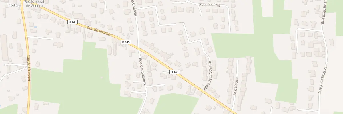 Plan du 393 Rue de Fournes à Genech