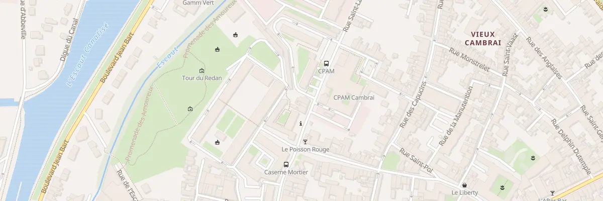 Plan du 5 Rue Saint Lazare à Cambrai