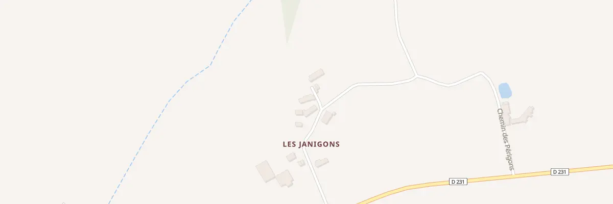 Plan du 7 Les Janigons à Bresnay