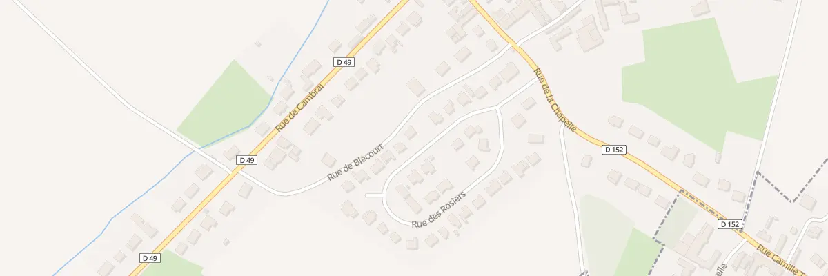 Plan du 7 Rue des Rosiers à Bantigny