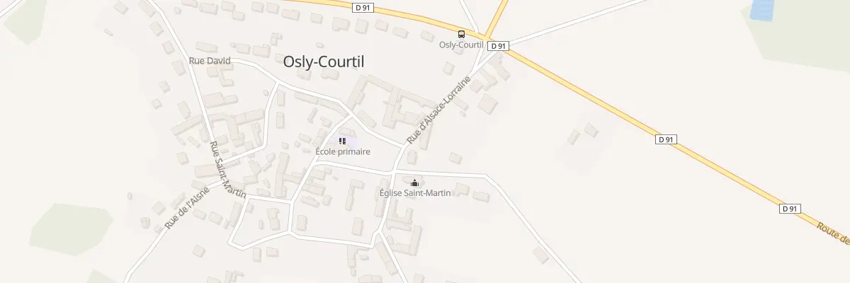 Plan du 5 Rue d’Alsace-lorraine à Osly-Courtil