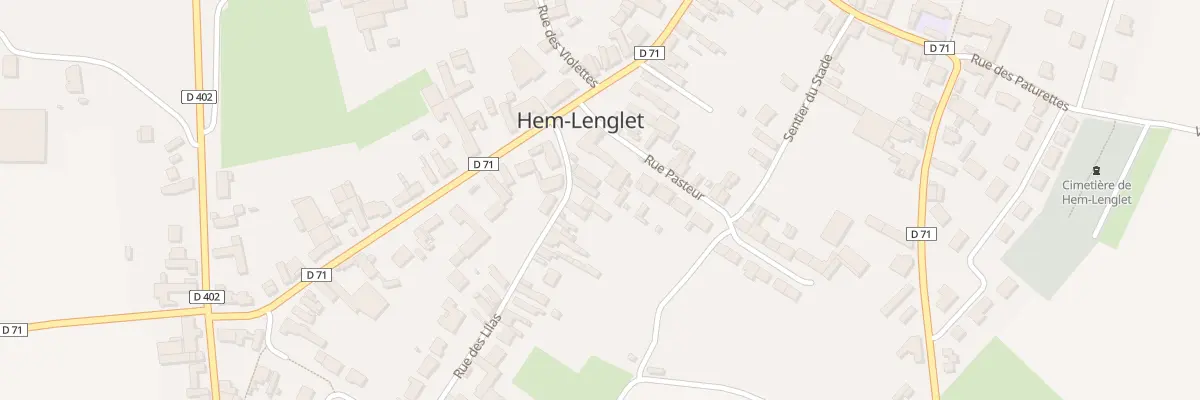 Plan du 3 Rue des Lilas à Hem-Lenglet