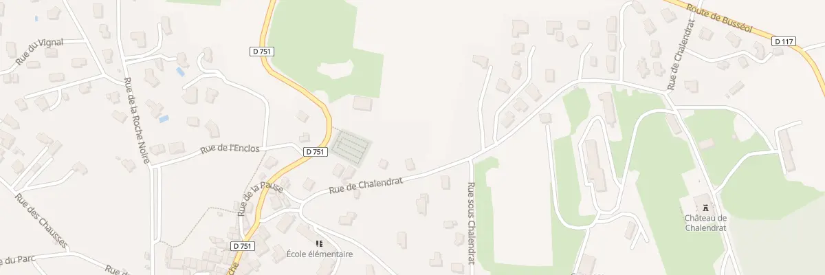 Plan du 7 Rue de Chalendrat à Mirefleurs