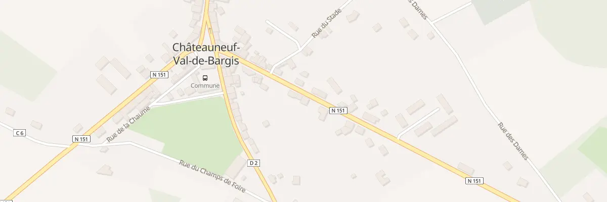 Plan du 14 Rte de Varzy à Châteauneuf-Val-de-Bargis