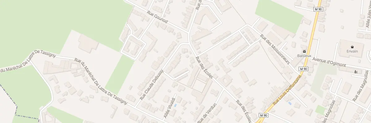 Plan du 72 Rue des Écoles à Baisieux