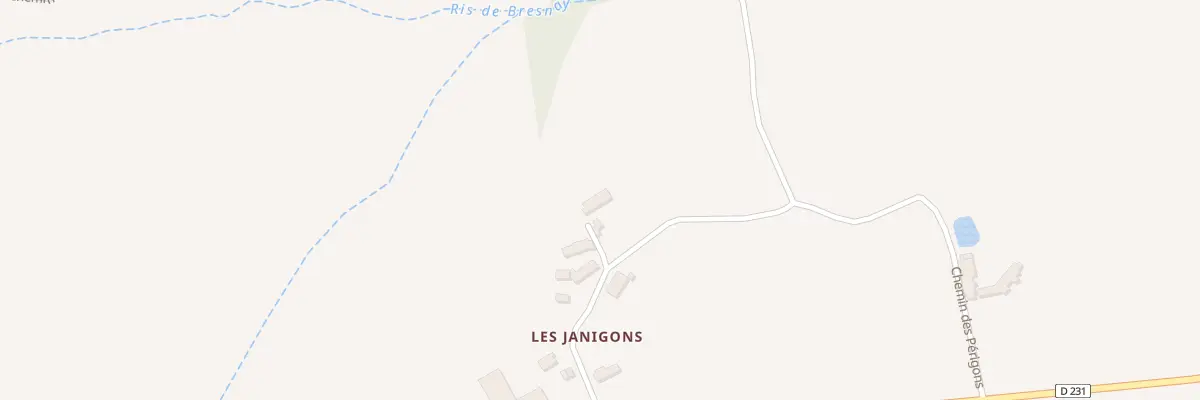 Plan du 4 Les Janigons à Bresnay
