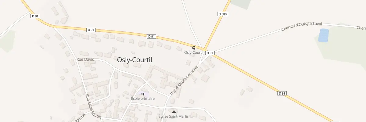 Plan du 4 Rue d’Alsace-lorraine à Osly-Courtil