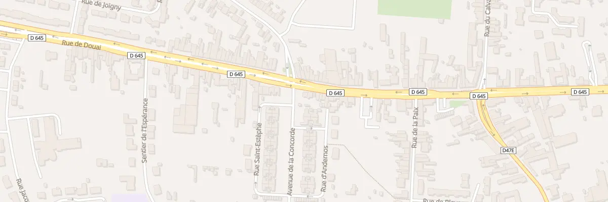 Plan du 121 Rue de Douai à Auberchicourt