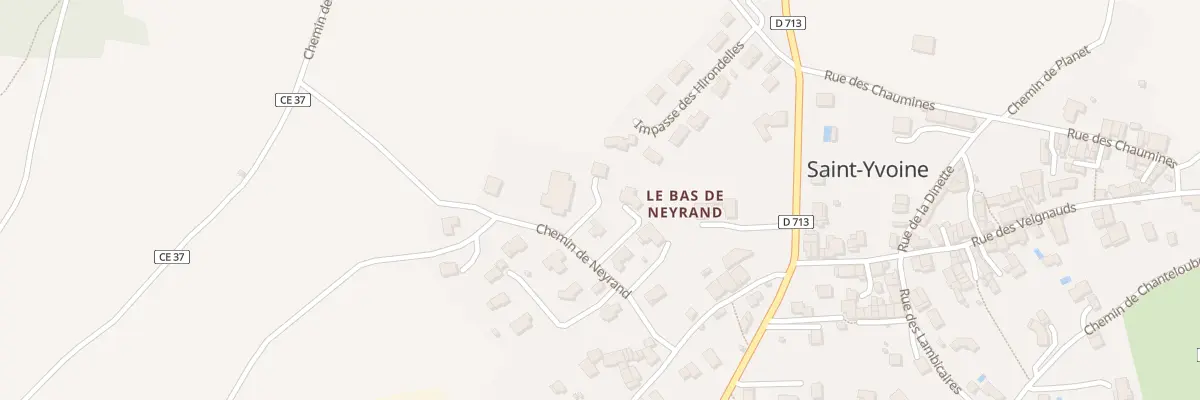 Plan du 14 Che de Neyrand à Saint-Yvoine