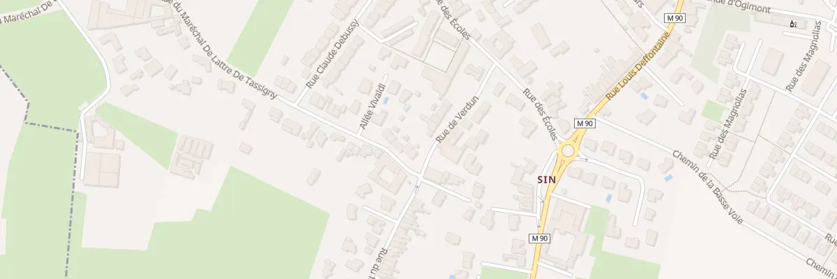 Plan du 40 Rue du Mal Delattre Tassigny à Baisieux