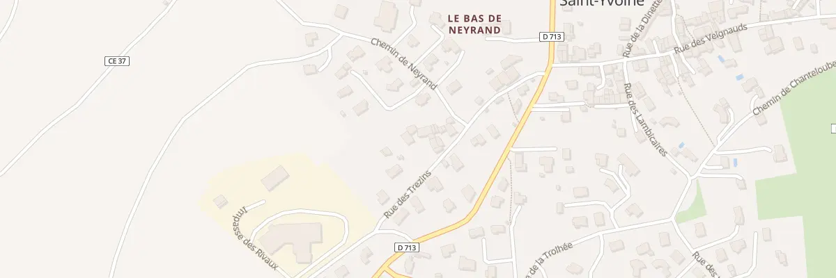 Plan du 22 Chem des Trezins à Saint-Yvoine