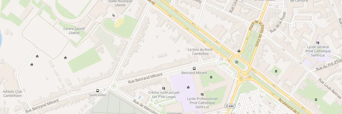 Plan du 134 Rue Bertrand Milcent à Cambrai