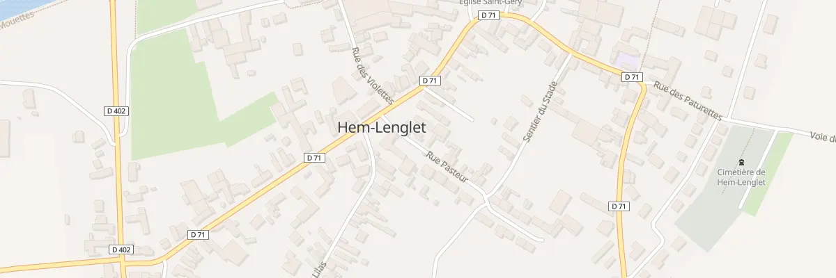 Plan du 1 Rue Pasteur à Hem-Lenglet