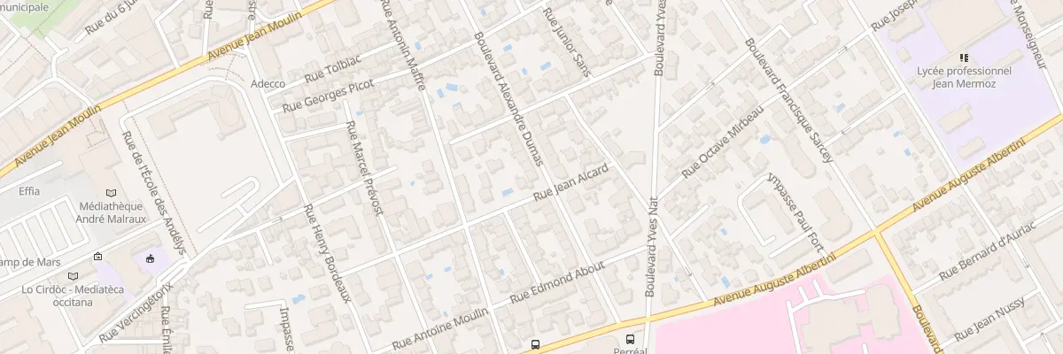 Plan du 23 Bd Alexandre Dumas à Béziers