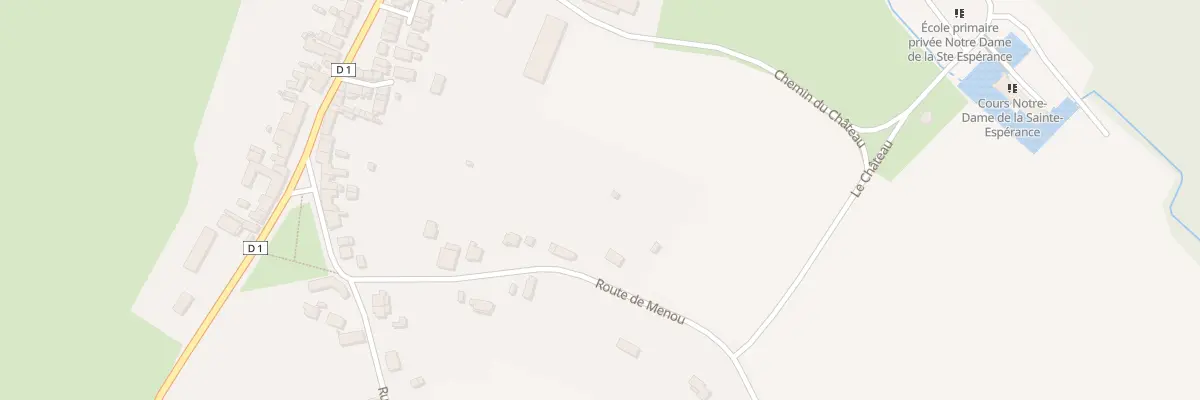 Plan du 13 Rte de Menou à Couloutre