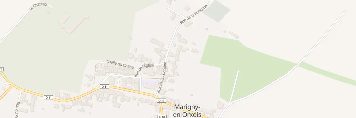 Plan du 20 Rue de la Fontaine à Marigny-en-Orxois