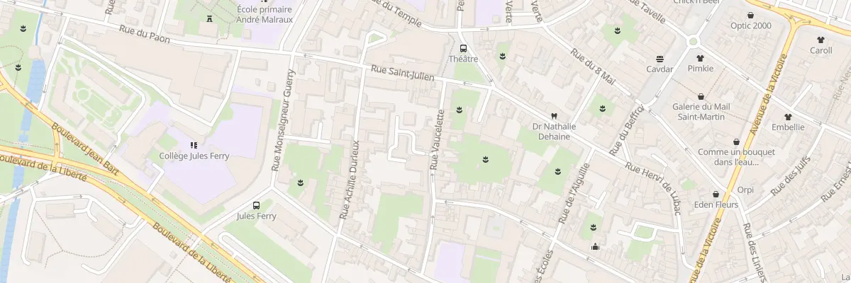 Plan du 4 Rue Vaucelette à Cambrai