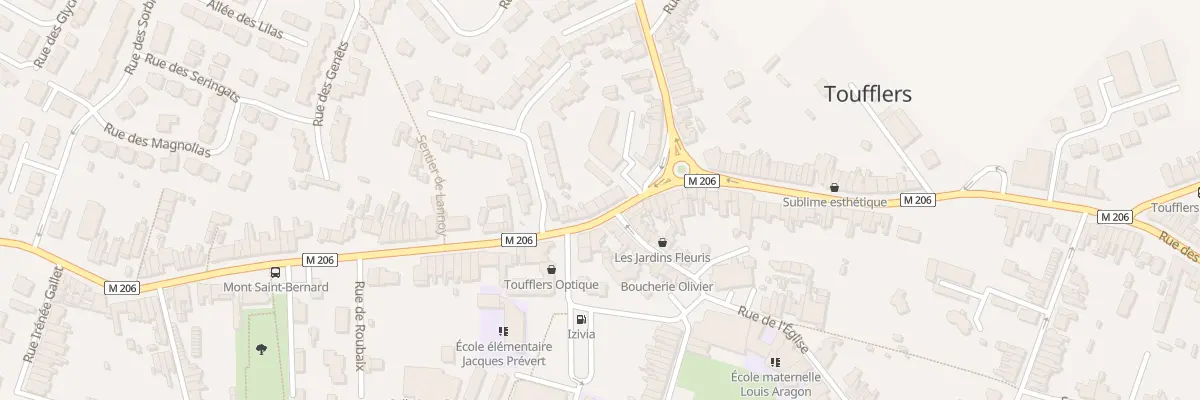 Plan du 2B Rue de Roubaix à Toufflers