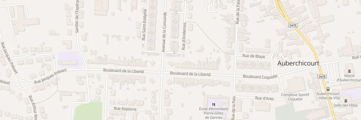 Plan du 30 Bd de la Liberte à Auberchicourt