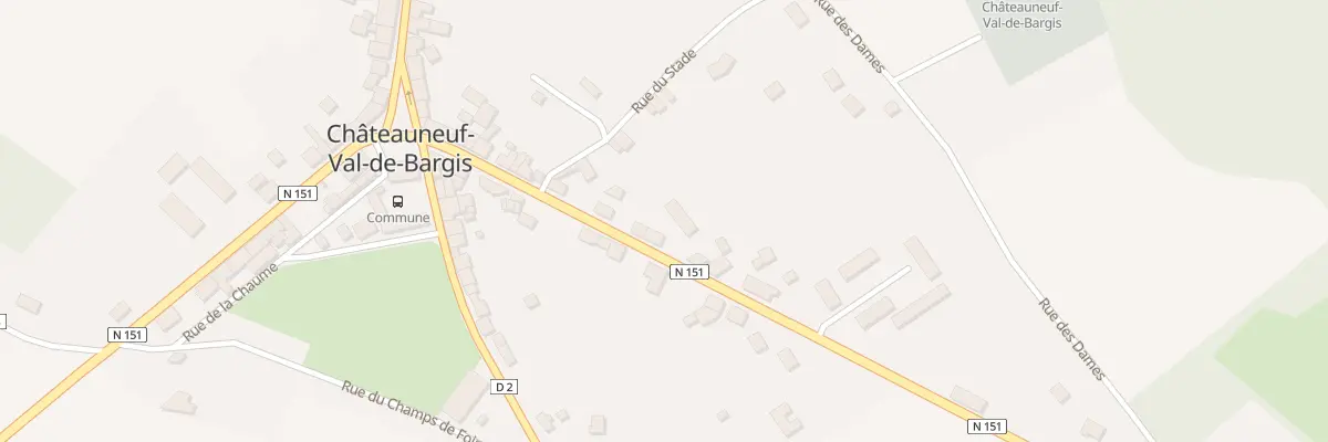 Plan du 25 Rte de Varzy à Châteauneuf-Val-de-Bargis