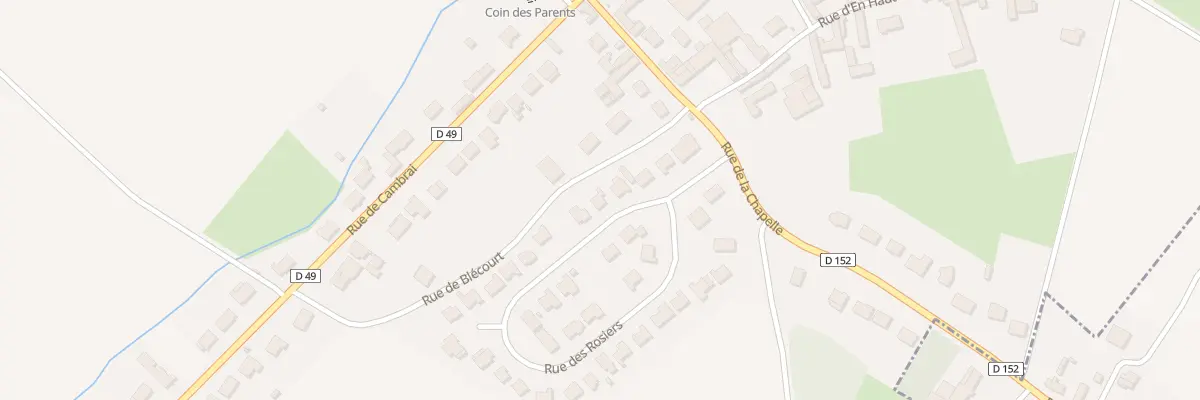 Plan du 5 Rue des Rosiers à Bantigny