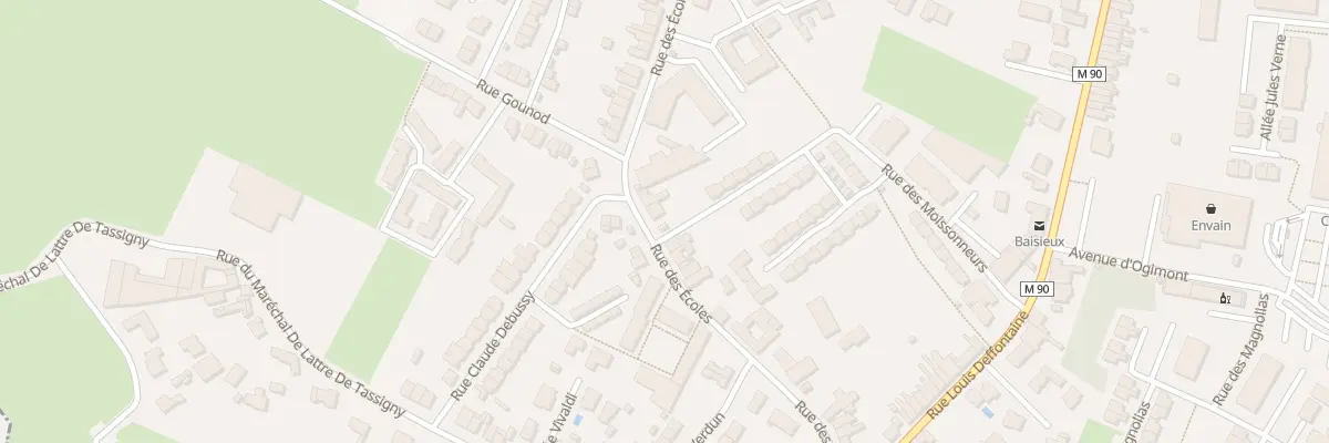 Plan du 45 Rue des Écoles à Baisieux