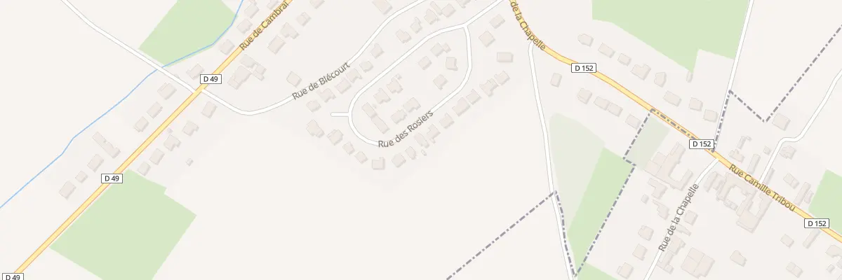 Plan du 20 Rue des Rosiers à Bantigny