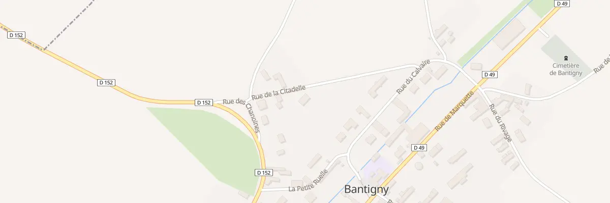 Plan du 227 Rue de la Citadelle à Bantigny