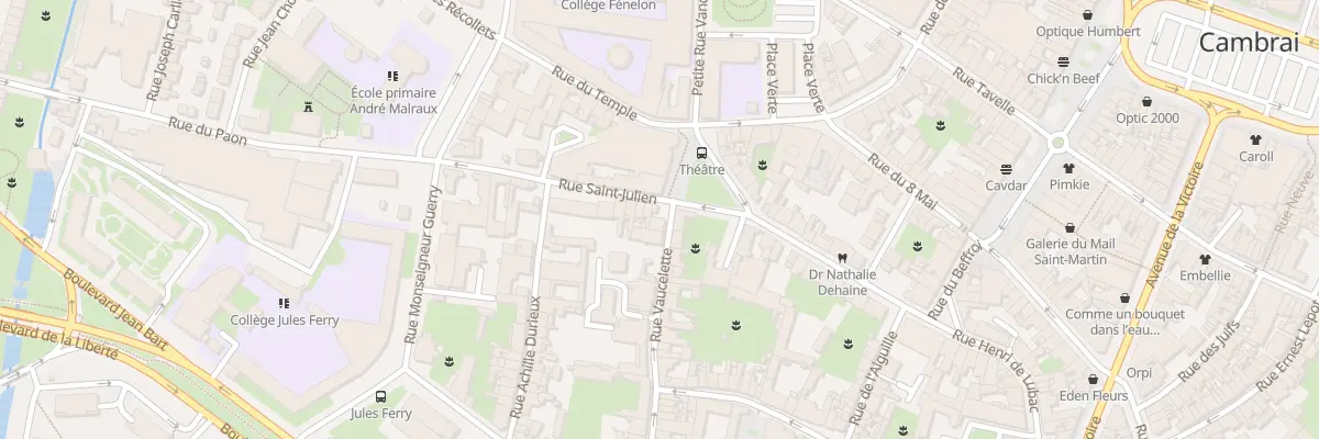 Plan du 1 Rue Saint - Julien à Cambrai