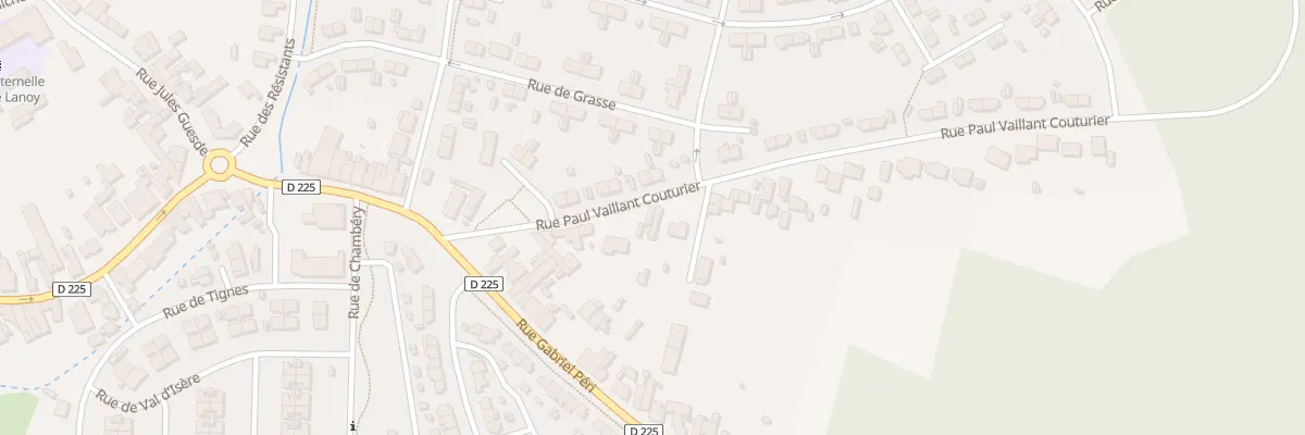 Plan du 6B Rue Vaillant Couturier à Pecquencourt
