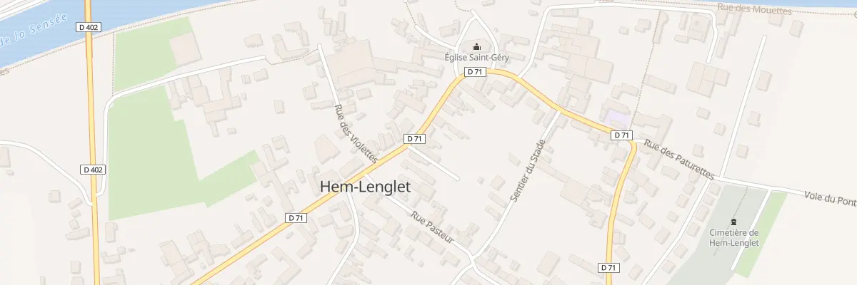 Plan du 44 Rue des Acacias à Hem-Lenglet